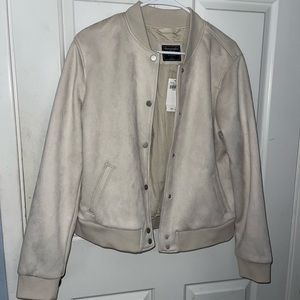 Abercrombie Suede bomber Jacket